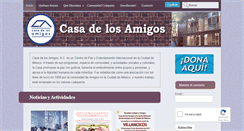 Desktop Screenshot of casadelosamigos.org